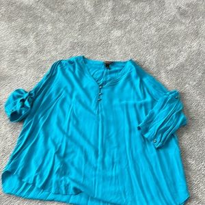 Bit & Bridle turquoise top 2x